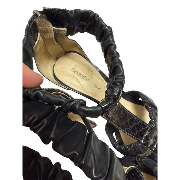 Alexandre Birman Black Heels Sz. 7 - Picture 3 of 8